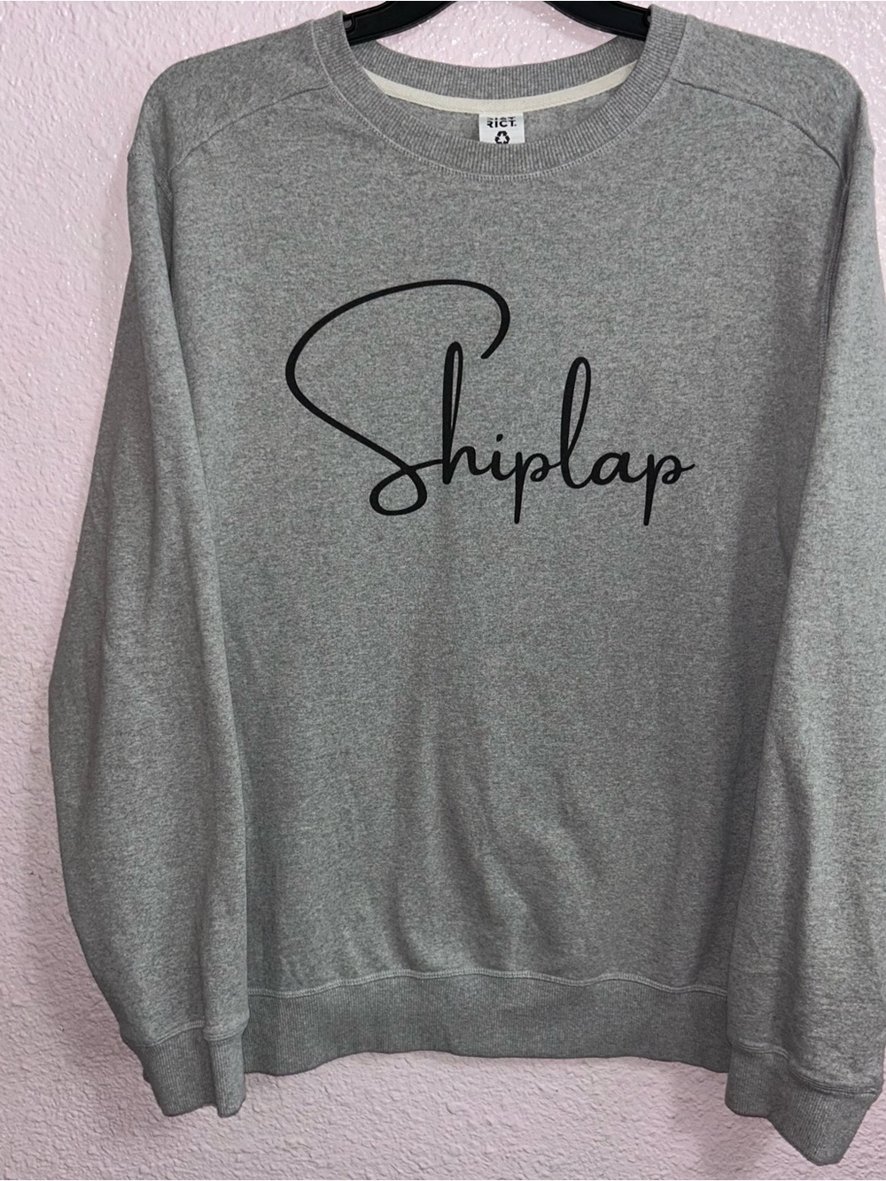 District Gray Crewneck Sweatshirt with Black Script